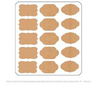 Krafts Gift Label Sticker Sticky Blanks Labels for Canning Jars Writes on Holidays Present Gift Tages Christmas Canning for Masons Jar