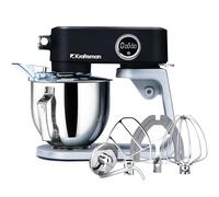 Kraftsman Full Metal Stand Mixer, 5L Kitchen Food Mixer for Baking with Stainless Steel Dough Hook, Whisk, Beater, Flexible Beater, Universal Attachment Hub, 8 Speeds & Timer Function (Black)