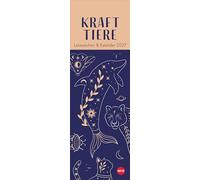 Krafttiere Lesezeichen & Kalender 2027: Der spirituelle Begleiter im Alltag als perfekte kleine Aufmerksamkeit für alle Momente, in denen Sie Motivation brauchen. Hochformat, 6 x 18 cm
