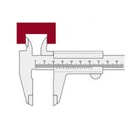 Kraftwerk 2970 150 Mm 0.05 Mm X 1/128´´ Vernier Caliper One Size Silver