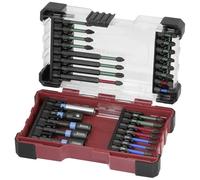 KRAFTWERK Impact Screwdriver Bits Set 29 Pieces | Bit Set for Cordless Screwdrivers | Torsion Bit Set with Colour Marking | Bit Set Long in Extremely Robust Plastic Box | KRAFTWERK Bit Box Item No.