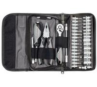 Kraftwerk Tool Set 36 Pieces | Tool Bag Filled with Socket Spanner Set 1/4 Inch and Reversible Ratchet | Tool Case with Combination Pliers Tool Set Item No.: 208.103.000