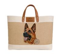KRAFTYGIFTS German Shepherd Tote Bag Large Dog Shopper Personalised Womens Handbag Puppy Custom Carrier Birthday Gift Alsatian KDC20