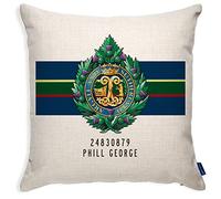 KRAFTYGIFTS Personalised Argyll and Sutherland Highlanders Cushion Cover Pillow British Army Veteran Military Gift MC82