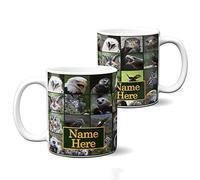 KRAFTYGIFTS Personalised Bird Mug Birds of Prey Cup Cute Wildlife Birdwatcher Birthday Gift SH298