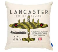 KRAFTYGIFTS Personalised Bomber Plane Cushion Cover RAF Fighter Veteran Gift BP01