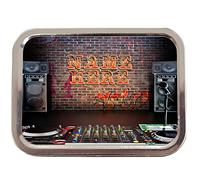 KRAFTYGIFTS Personalised Dj Decks Record Studio St188 2oz Tobacco Tin | Baccy Storage | Pill Box | Cigarette Rolling Stash Can