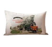 KRAFTYGIFTS Personalised Flying Scotsman Cushion Cover Sofa Throw Pillow Home Decor Housewarming Steam Train Gift LKC25
