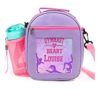 KRAFTYGIFTS Personalised Girls Lunch Bag Gymnastics School Insulated Lunchbox Gymnast Children's Pretty KS157