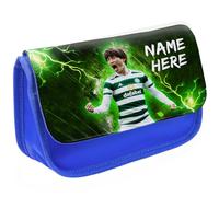 KRAFTYGIFTS Personalised Kyogo Pencil Case Football Legend Glasgow School Pen Bag Footballer Boys Stationary Gift NLP40