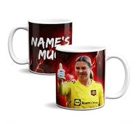 KRAFTYGIFTS Personalised Mary Earps Womens Football Mug Manchester Cup Legend Player Tea Coffee Girls Birthday Gift for Her NLM73