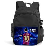 KRAFTYGIFTS Personalised Messi Football Backpack Legend Player PSG Boys School Bag Childrens Nursery Rucksack Kids Gift NL07