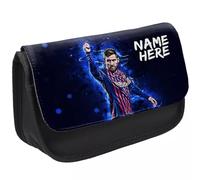 KRAFTYGIFTS Personalised Messi Pencil Case Football Legend Manchester School Pen Bag Boys Footballer Stationary Gift NLP08
