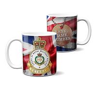 KRAFTYGIFTS Personalised Military Mug Corps of Royal Military Police Cup Army Badge Veteran Poppy Union Jack Fathers Day Gift MVM08