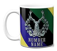 KRAFTYGIFTS Personalised Military Mug Gordon Highlanders Cup Army Badge Veteran Poppy Gift TRM09