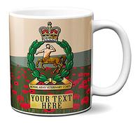 KRAFTYGIFTS Personalised Military Mug Royal Army Veterinary Corps Cup Army Badge Veteran Poppy Gift VPM85
