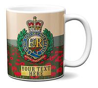 KRAFTYGIFTS Personalised Military Mug Royal Engineers Corps Cup Army Badge Veteran Poppy Gift VPM91