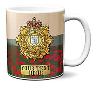 KRAFTYGIFTS Personalised Military Mug Royal Logistic Corps Cup Army Badge Veteran Poppy Gift VPM94