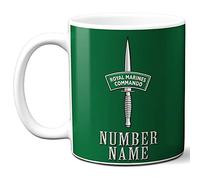 KRAFTYGIFTS Personalised Military Mug Royal Marines Commando Cup British Badge Veteran Poppy Gift TRM110