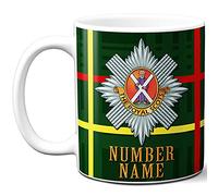 KRAFTYGIFTS Personalised Military Mug Royal Scots Cup British Army Badge Veteran Poppy Gift TRM21