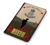 KRAFTYGIFTS Personalised Military Passport The Green Howards Travel ID Card Holder Official Regiment Veteran Gift VPV77