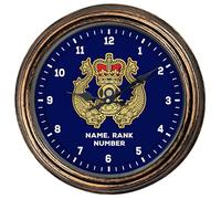 KRAFTYGIFTS Personalised Military Wall Clock Royal Navy Divers Classic Round Hanging Glass Front British Army Clock Veteran Gift AC68