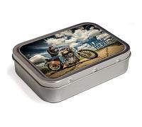 KRAFTYGIFTS Personalised Motorbike HD 2oz Tobacco Tin | Baccy Storage | Pill Box | Cigarette Rolling Stash Can SH123