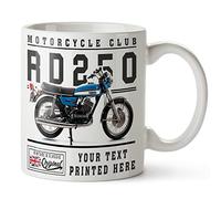 KRAFTYGIFTS Personalised Motorbike Mug Yamaha RD250 Cup Tea Coffee Dads Birthday Gift VBM53