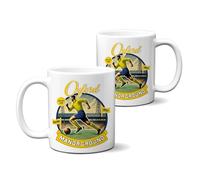 KRAFTYGIFTS Personalised Oxford Mug Nostalgia Football Fan Cup Retro Vintage Tea Coffee Fathers Day Gift for Him NFM64