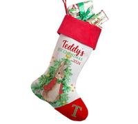 KRAFTYGIFTS Personalised RABBIT Stocking First Christmas 1st Baby Xmas 2022 Present Bag SS07