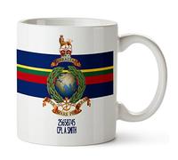 KRAFTYGIFTS Personalised Royal Marines Globe & Laurel Mug Military Gift MM46