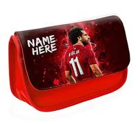 KRAFTYGIFTS Personalised Salah Pencil Case Football Legend Liverpool School Pen Bag Footballer Boys Stationary Gift NLP12A