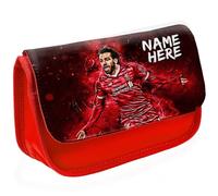 KRAFTYGIFTS Personalised Salah Pencil Case Football Legend Liverpool School Pen Bag Footballer Boys Stationary Gift NLP09