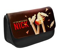 KRAFTYGIFTS Personalised School Pencil Case Boys Cricket Stationary Bag Chidrens Custom Kids Pens Organiser Accessories Cricketer KSP243 (Black)