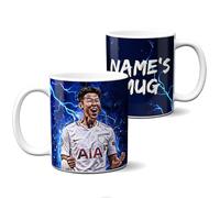 KRAFTYGIFTS Personalised Son Heung-min Football Mug Tottenham Cup Legend Player Tea Coffee Boys Birthday Gift for Him NLM25