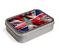 KRAFTYGIFTS Personalised Veteran Tobacco Tin 2oz Pill Box Military Dad Army Remembrance Office Badge Gift (Royal Marines Commando MUP71)