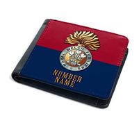 KRAFTYGIFTS Personalised Veteran Wallet Royal Welch Fusiliers Bi Fold Coin Card Holder British Military Remembrance Official Army Dad Grandad Birthday Fathers Day Gift TRW22