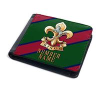 KRAFTYGIFTS Personalised Veteran Wallet The Kings Regiment Bi Fold Coin Card Holder British Military Remembrance Official Army Dad Grandad Birthday Fathers Day Gift TRW29