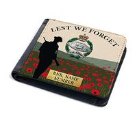 KRAFTYGIFTS Personalised Veteran Wallet The Royal Tank Regiment Bi Fold Coin Card Holder British Military Remembrance Official Army Dad Grandad Birthday Fathers Day Gift VPW60