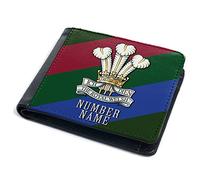 KRAFTYGIFTS Personalised Veteran Wallet The Royal Welsh Bi Fold Coin Card Holder British Military Remembrance Official Army Dad Grandad Birthday Fathers Day Gift TRW42