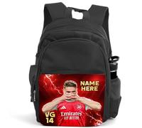KRAFTYGIFTS Personalised Viktor Gyokeres Football Backpack Legend Player Arsenal Boys School Bag Childrens Nursery Kids Rucksack Gift LU31