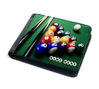 KRAFTYGIFTS Snooker Wallet Mens Bi-Fold Coin Card Holder Personalised SH193