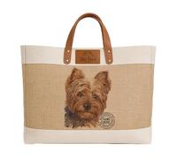 KRAFTYGIFTS Yorkie Tote Bag Large Dog Shopper Personalised Womens Handbag Puppy Custom Carrier Birthday Gift West Yorkshire Terrier KDC36