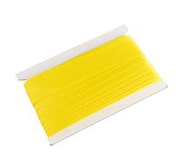 Kraftz High Quality 100% Satin Bias Binding Tape 50m | Satin Bias Tape for Bunting with Herringbone Pattern Weaving | Bias Binding Tape for Sewing Available in Multiple Sizes (25mm, Yellow)