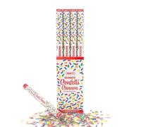 Kraftz Rainbow Coloured Eco Confetti Cannons | Eco Friendly Party Popper Cannon With Biodegradable Confetti | Giant Confetti Cannon Perfect For Weddings, Birthdays & All Other Occasions (80CM, 12)