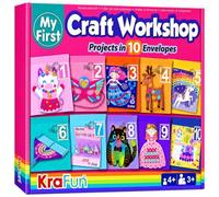 KRAFUN Beginner Craft Workshop Unicorn & Mermaid Kit Ages 3+
