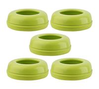 Kragenringe Babyflasche | Schraubringe Flasche | Ersatzringe - 5er Set PP Robust Sicher Einfach Installation | Ersatzkragenringe Brustwarzenschraubenkragen Fütterungsflasche | 6x6x2 cm, Täglich Hy