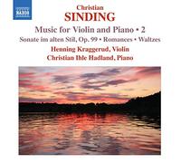 Kraggerud:Ihle Hadland - Sinding: Music for Violin Piano 2