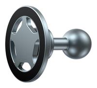 KRAJEWS Aluminum Magnetic Cell Phone Holder Compatible with MagSafe iPhone Smartphones - 1 inch Ball Mount Attachment, 20 N52 Magnets