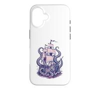 Kraken Attack Ship Tentacles Ocean Monster Nautical Case for iPhone 16